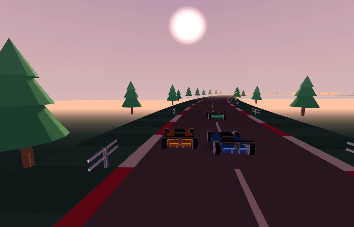 Screenshot van de Tijdrit-racegame